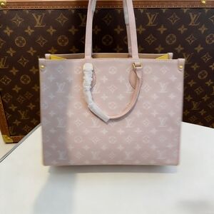 LV Onthego Pink Monogram Tote Bag